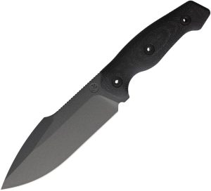 Kunwu Stiffy G Fixed Blade Knife Black ASSAB 88 Steel Kydex