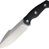 Kunwu Stiffy G Fixed Blade Black Micarta ASSAB 88 Steel Knife