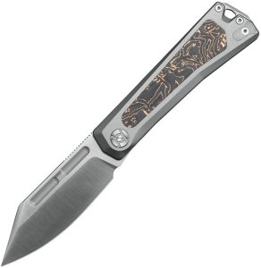 KUNJ708T1.jpg Kunwu Geezer Slip Joint Folding Knife Elmax Steel Titanium