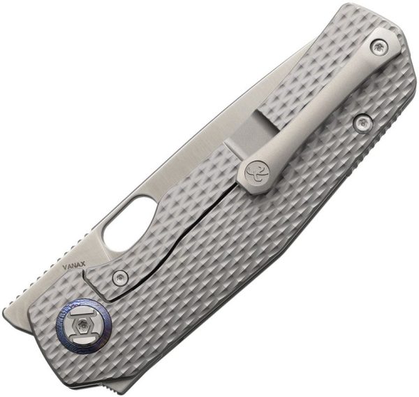 TL505BKSA Tao III Framelock Folding Knife Vanax Steel Titanium