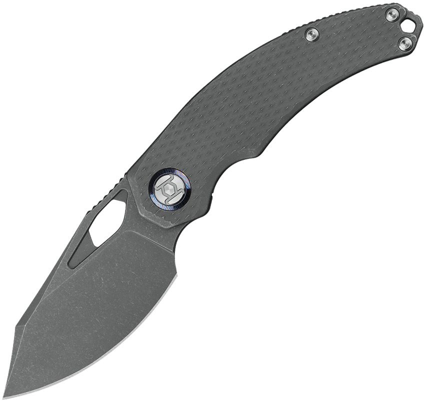 Kunwu Compadre Framelock Folding Knife 3" Vanax Stonewash