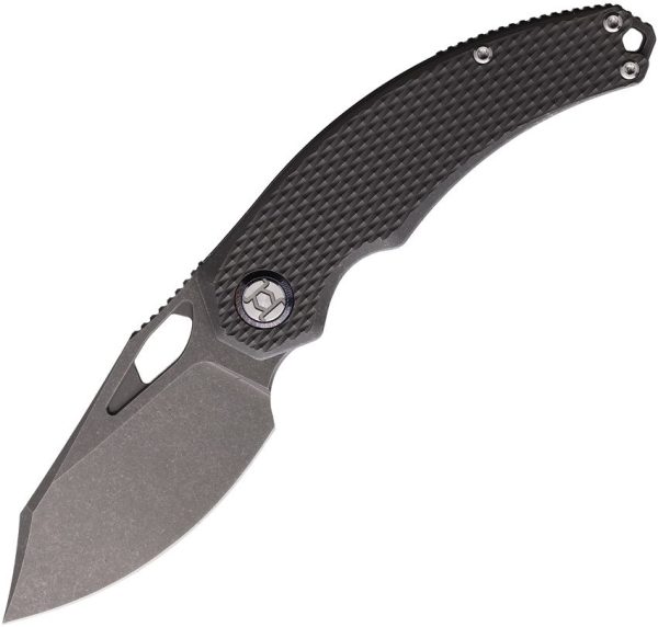 KUNK706T1.jpg Kunwu Padre Framelock SW Folding Knife VANAX Titanium Gray