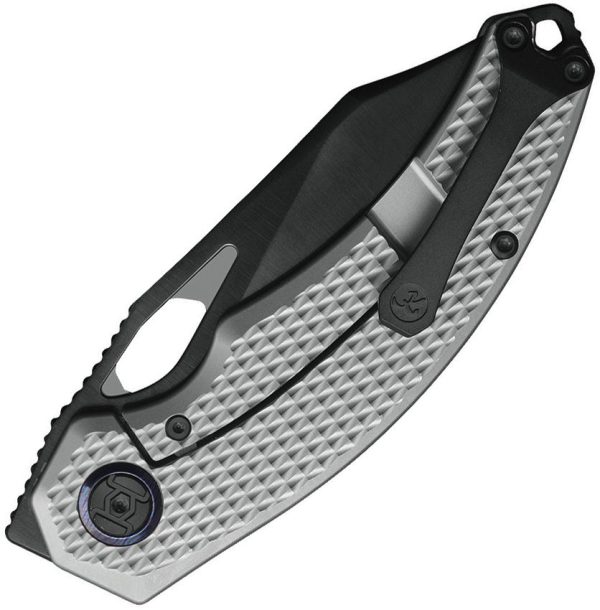 KUNK706T4_add_01.jpg Kunwu Padre Framelock DLC Folding Knife Vanax Steel Titanium