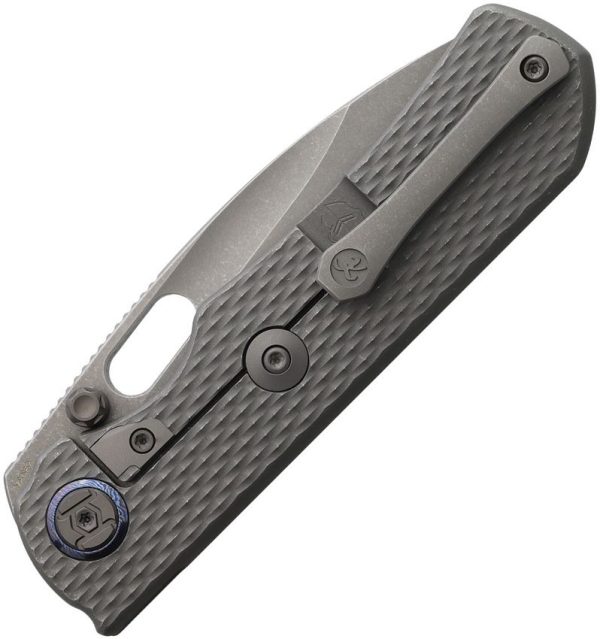 Kunwu Excalibur Framelock Folding Knife Vanax Steel Titanium