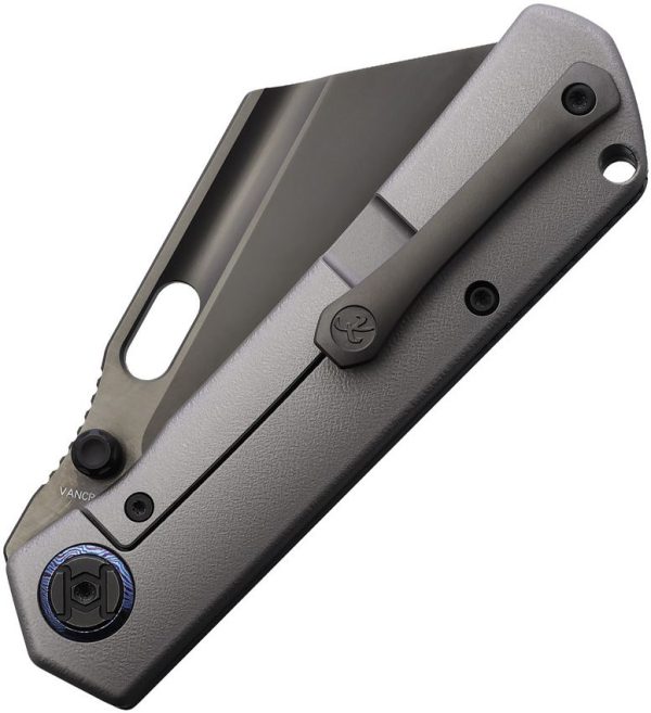 Kunwu Cochise Framelock Folding Knife Black DLC VANCRON Steel