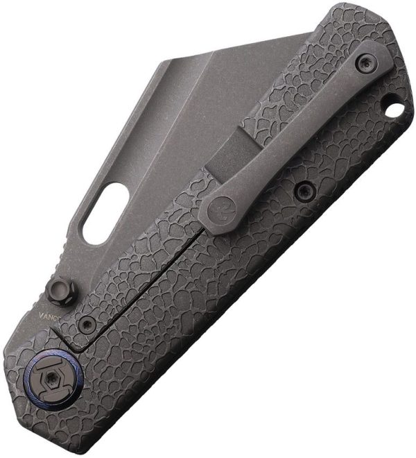 Kunwu Cochise Framelock Folding Knife Titanium VANCRON Steel
