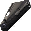 Kunwu Cochise Framelock HD DLC Folding Knife Black Titanium
