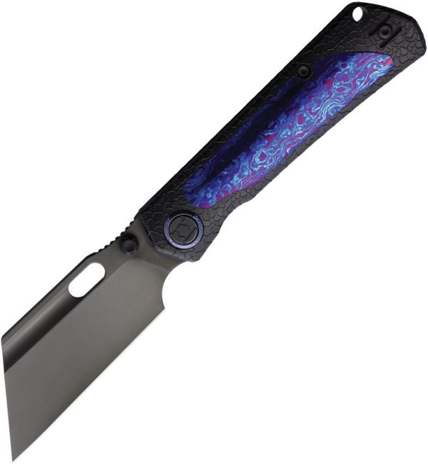 Kunwu Cochise Framelock Timascus Titanium Knife