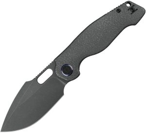 Kunwu Gringo Framelock S390 Stonewash Folding Knife Titanium