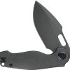 Kunwu Gringo Framelock S390 Stonewash Folding Knife Titanium