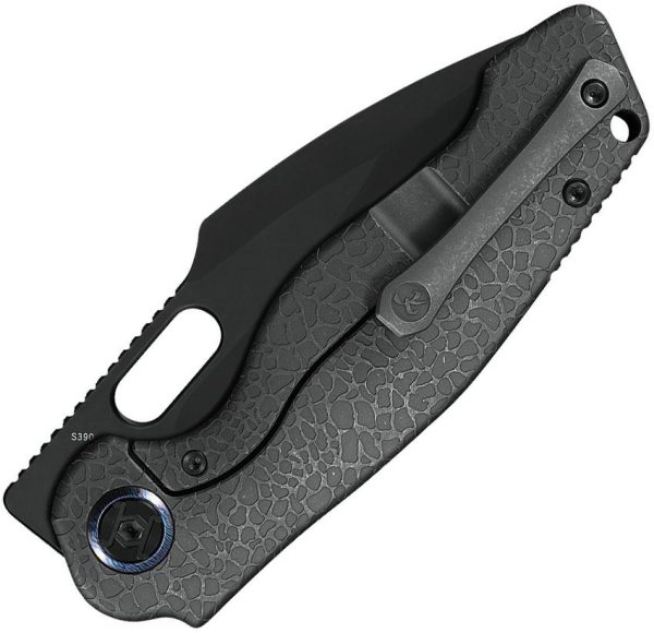 KUNK712T3_add_01.jpg Kunwu Gringo Framelock S390 Black DLC Titanium Folding Knife