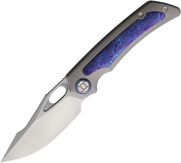 Kunwu Jericho Framelock Timascus Titanium