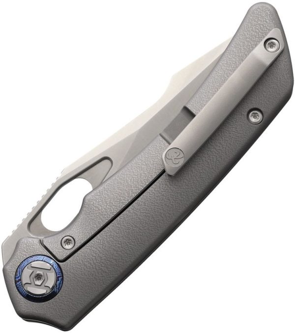 Kunwu Jericho Framelock Timascus Titanium