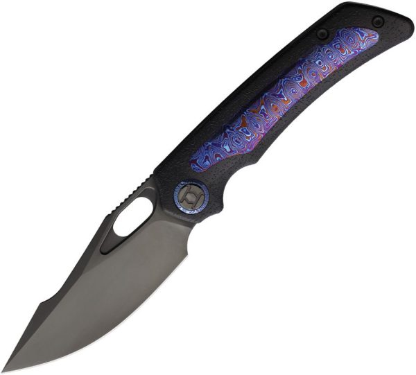 Kunwu Jericho Framelock DLC Timascus Black