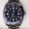 Kunwu Nanhai Diver Black DLC Timascus Bezel Watch 41mm