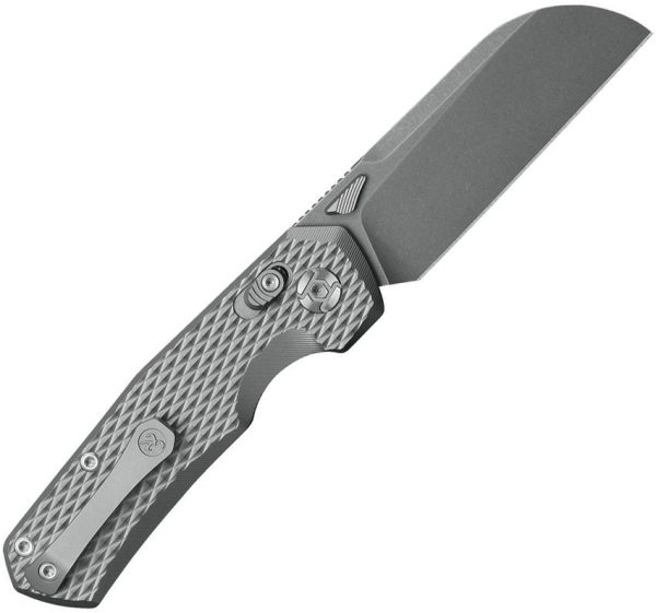 Kunwu Compact Chad XT Lock Folding Knife Titanium PM60 Steel