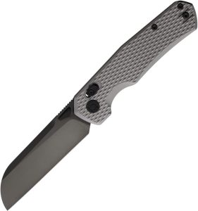 Kunwu Chad XT Lock Ti Folding Knife Gray Titanium PM 60 Steel