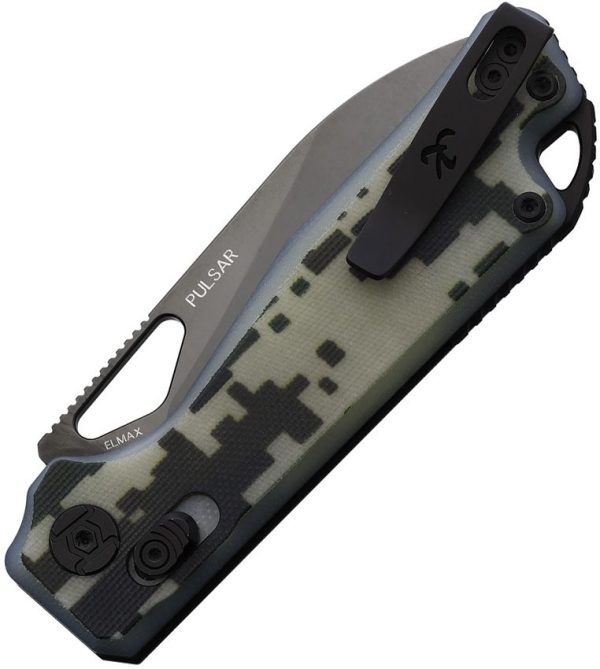 Kunwu Pulsar XT Lock Camo G10 Folding Knife Elmax Steel