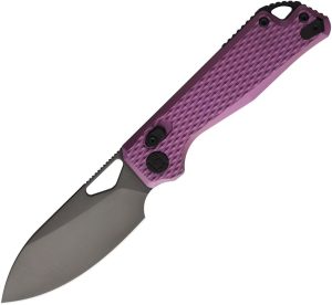 Kunwu Pulsar XT Lock Purple Ti Folding Knife Elmax Steel