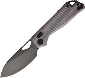 Kunwu Pulsar XT Lock Gray Titanium Folding Knife Elmax Steel