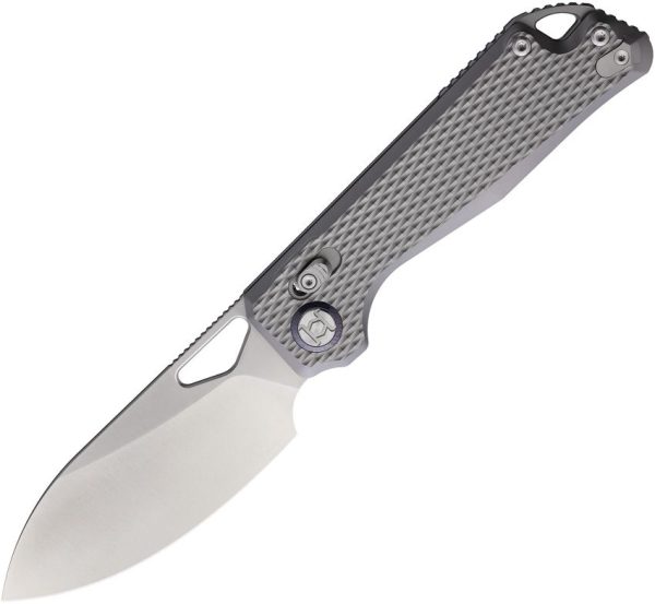 Kunwu Pulsar XT Lock Satin Elmax Folding Knife Titanium