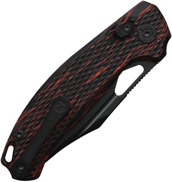 KUNX707A1_add_01.jpg Kunwu Django Crossbar Lock Folding Knife Elmax Steel Red Black