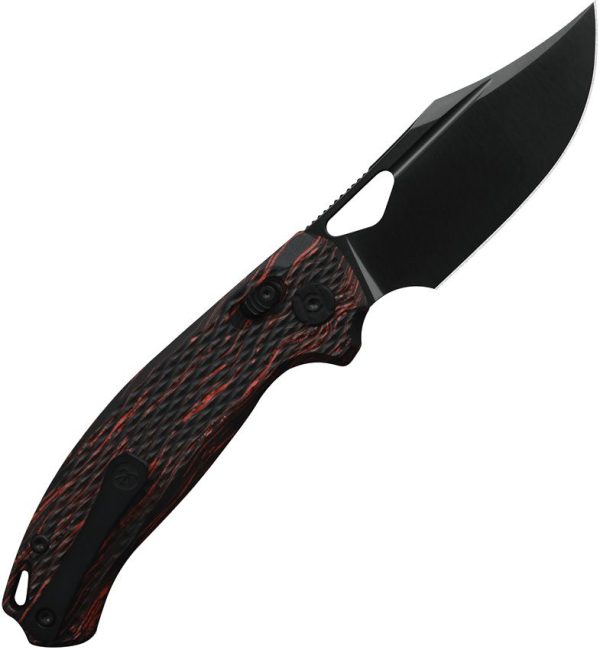 KUNX707A1_add_02.jpg Kunwu Django Crossbar Lock Folding Knife Elmax Steel Red Black