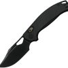 KUNX707F.jpg Kunwu DJANGO Crossbar Lock Folding Knife Elmax Black DLC Carbon Fiber