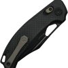 KUNX707F_add_01.jpg Kunwu DJANGO Crossbar Lock Folding Knife Elmax Black DLC Carbon Fiber