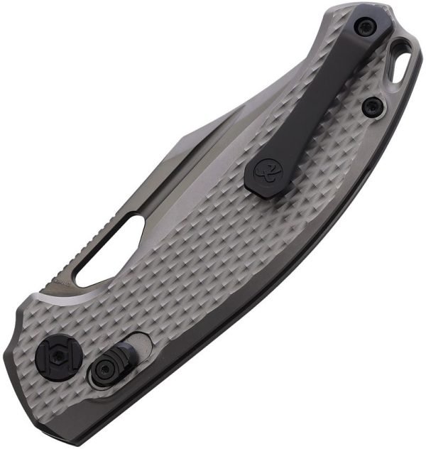 KUNX707T3_add_01.jpg Kunwu DJANGO Crossbar Lock Folding Knife Elmax DLC Titanium