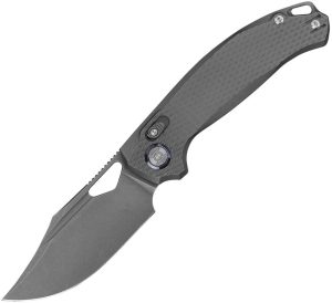 Kunwu Django XL XT Lock Folding Knife Elmax Stonewash Titanium