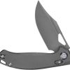 Kunwu Django XL XT Lock Folding Knife Elmax Stonewash Titanium