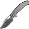 Kunwu Django XL Folding Knife Elmax Titanium Orange Peel