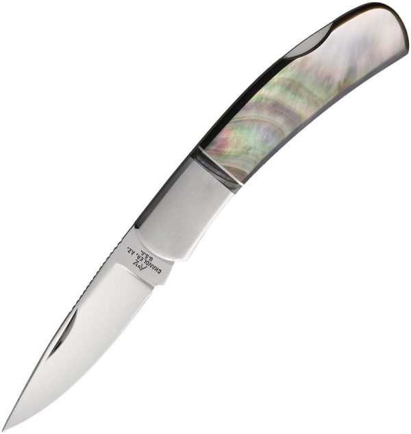Katz Gentleman's Lockback Pearl Folding Knife ATS-34 Stainless