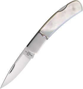 Katz Gentleman's Lockback Pearl - ATS-34 Mirror Blade