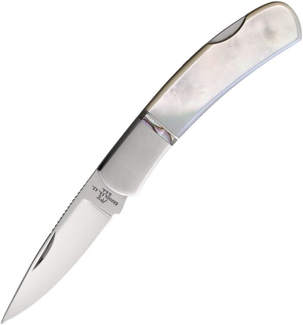 Katz Gentleman's Lockback Pearl - ATS-34 Mirror Blade