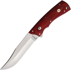 Katz Lion King Premium Fixed Blade Knife AUS-8A Cherry Wood