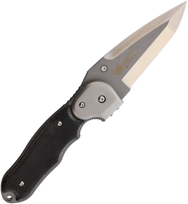 Linton Cutlery Large Tactical Linerlock Micarta