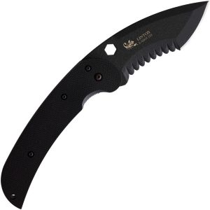 Linton Cutlery Large Tactical Linerlock Black