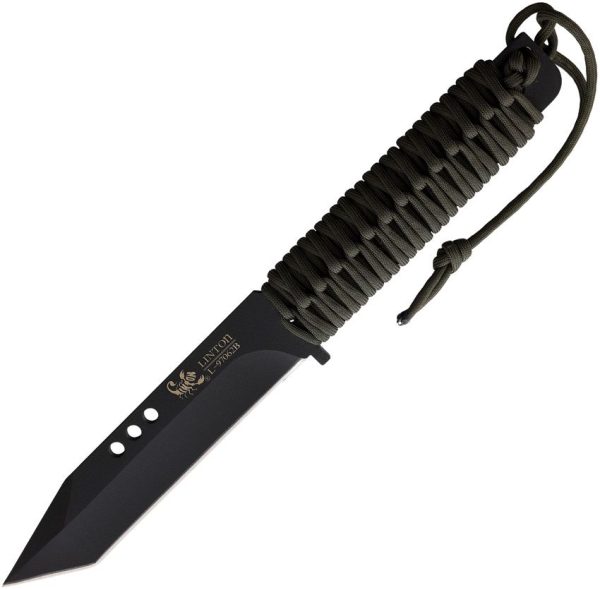 Linton Cutlery Tanto Fixed Blade 6.5in Black