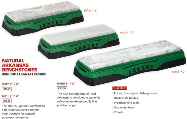 Lansky LBS6S Soft Arkansas Stone 6x2