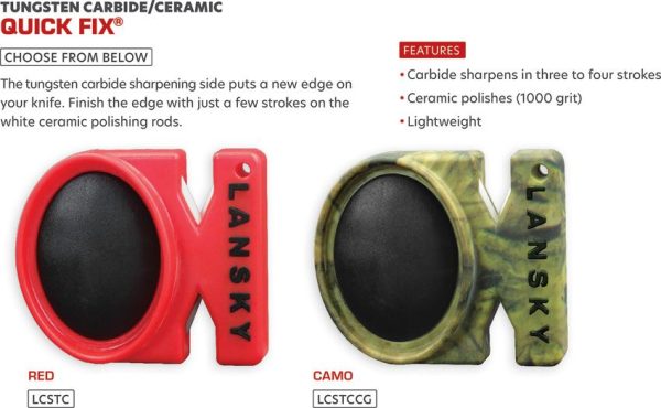 Lansky LCSTC-CG Quick Fix Camo Comfort Grip Sharpener