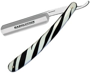 Razolution Vintage Razor Straight Razor - Zebra Stripe