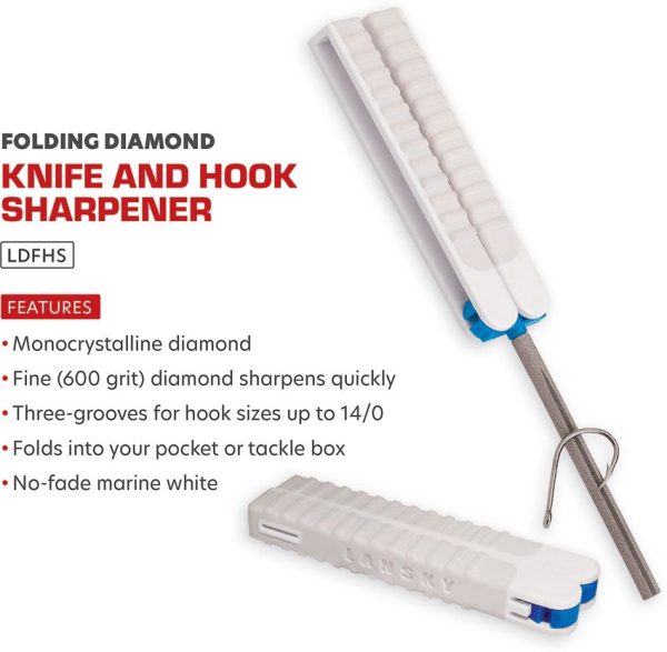 Lansky LDFHS Diamond Fish Hook Sharpener - 4.4 inches