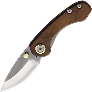 Leader Fuga F101 Linerlock Folding Knife - Walnut