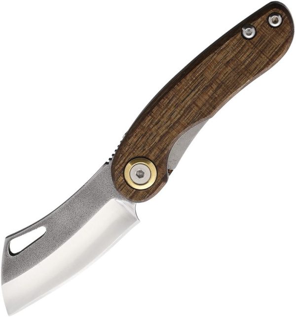 Leader Fuga F104 Linerlock Folding Knife - Walnut