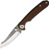 Leader Fuga F105 Linerlock Folding Knife - Walnut