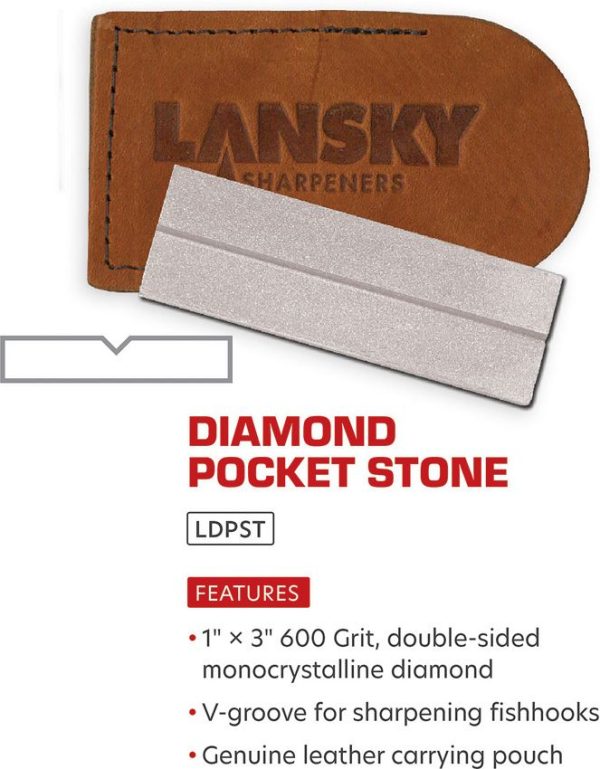 Lansky LDPST Diamond Pocket Stone - Fine Grit