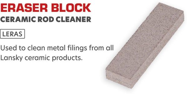 Lansky LERAS Eraser Block - Ceramic Rod Cleaner