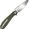 Luft Concepts BXTR Linerlock D2 Steel Green Micarta Folding Knife